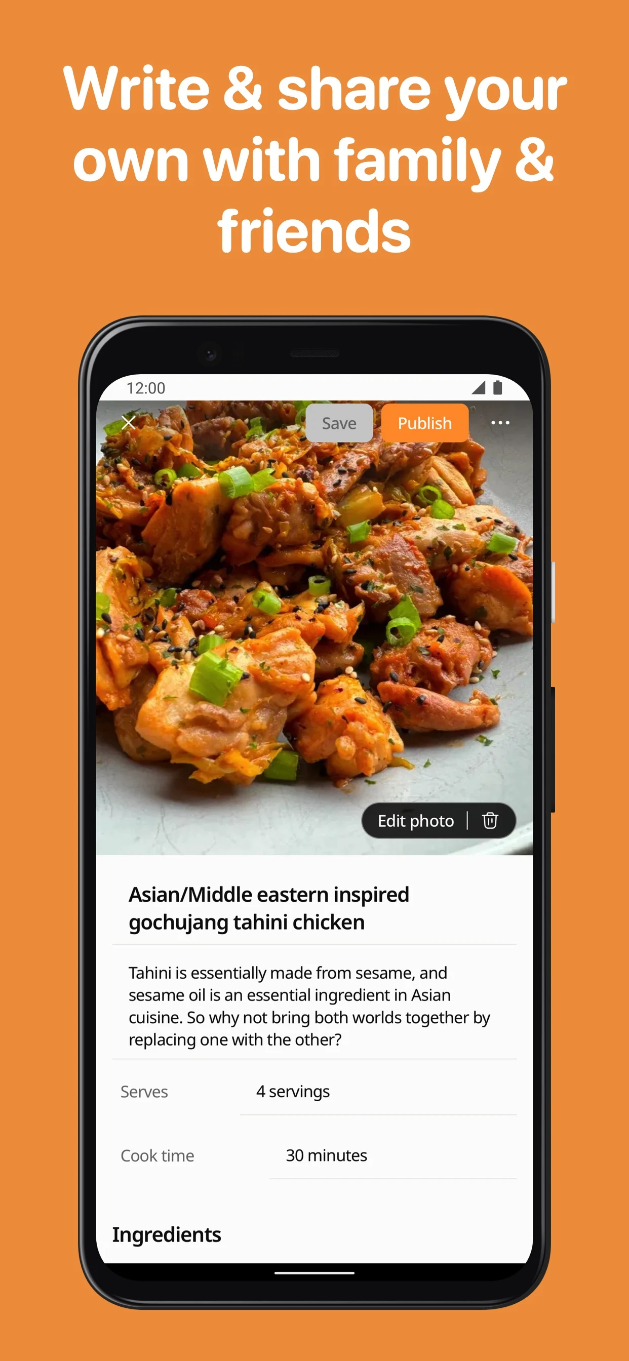 Cookpad recipes, homemade food screenshot